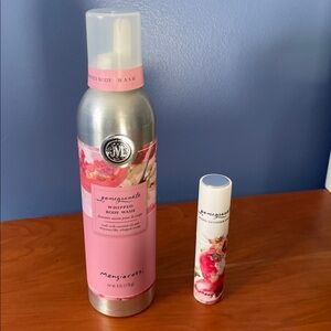 NWOT Mangiacotti pomegranate whipped body lotion and hand sanitizer spray.